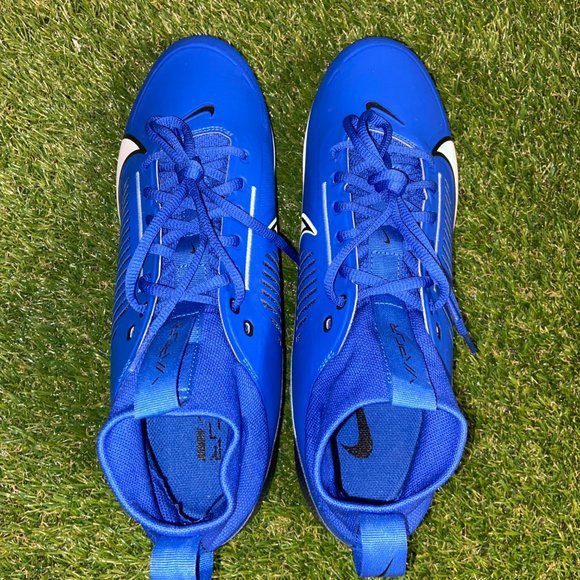 Nike Vapor Edge Pro 360 2 Blue White Black Football Cleats Men 12 DA5456-414 NEW